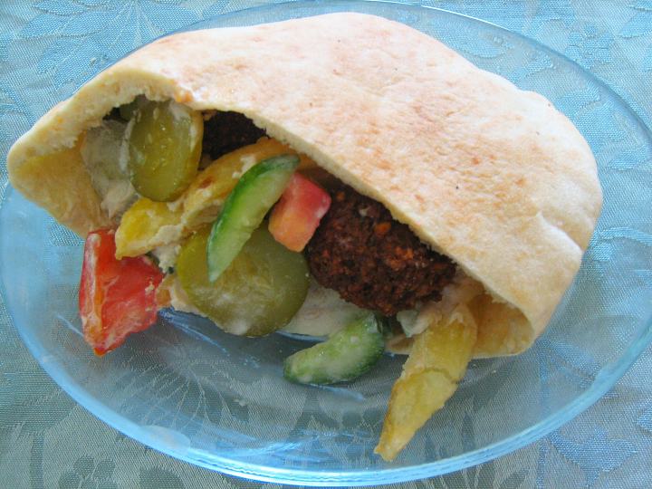 Falafel en pita