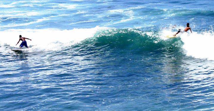 Surf guiado: Punta Roca y El Sunzal